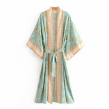 Fongt Women's Turquoise Positioning Printing Tie Uniform 8331