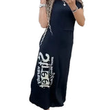 Fongt Hot Dress Station Summer Short-Sleeved Dress