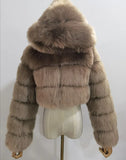 Fongt Fur Autumn And Winter New Imitation Fur Turf Warm Hat Fur Coat Woman
