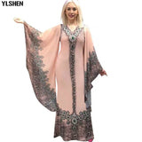 Length 150cm African Dresses for Women Dashiki Print African Clothes Bazin Sexy Slim Robe Boubou Africain Ankara Africa