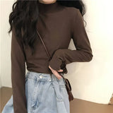 Fongt 2024 New Interior With Long-Sleeved T-Shirt Student Top Women's