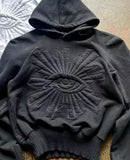 Fongt New Jacket Embroidered Eyes National Tide Handsome Hoodie Hoodie Hoodie