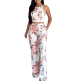 Fongt New Urban Casual Print Women's Trousers Suit