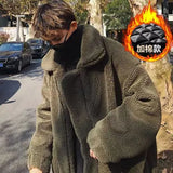 Long Overcoat Men High Quality Thicken Wool Bomber Jacket Coat Male Trench Woolen Warm Coat Mens Camel Teddy Coats