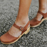 Summer Fashion Platform Sandals Women Wedge Shoes Buckle Strap Ladies Leather Boots Casual Increase Height Sandal Plus