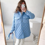 Long Breasted Collar Loose Warm Rhomenge Cotton Clothing New 2022 Autumn And Winter Versatile Thick Cotton-Padded Clothes Women-Outfit
