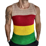 Fongt Men's Fan Men's Claming Coarse Knit Dresses Casual Sleeveless Jacket