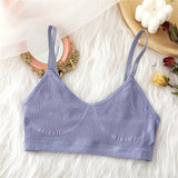 Seamless Tank Tops Women Bra Sexy Underwear Adjustable Strap Wire Free Bralette Female Lingerie Intimates