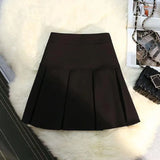 Fongt Skirt Women's Large Size 100-Fold Skirt 2025 New High-Rise Slim Small Man Anti-Walking Spring, Autumn And Winter A Short Skirt