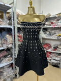 New Sexy Bare Backs With Chest Set With Tight Mini Party Dress Evening Dress Women's