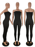 Off Shoulder Bandage Rompers Womens Jumpsuit Strapless Skinny Club Outfits Party Bodycon Overalls for Women Monos Mujer-Outfit