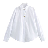 Fongt New Button-Down Clip Loose-Fitting Shirt 2238534