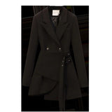 Jackets For Women 2022 Office Ladies Double Breasted Suits Coat Black Blazer Chic Female Outerwear