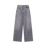 Fongt Homemade New Women's Fashion Double-Fashion High Waist High-Legged-Legged Jeans 8197/232