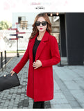 Fongt Autumn And Winter New Ebay Haired Women's Coat Double Buckle Coat Multi-Colored Multi-Code