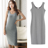 Fongt Bottom Dress Long Slip Dress Large Size Women's Fat Mm Dress 2024 Summer Student Bottom