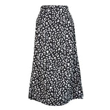 Summer Wrapped Skirts Beach Holiday Clothes High Waist Floral Print Split Casual Summer Midi Skirt Female Sexy