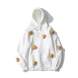 Bear Doll Loose Hoodies Kawaii Sweatshirt Spring Winter Female Casual Oversized Harajuku Pullover Couple Lover Clothes