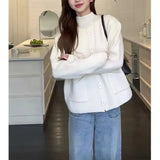 New Soft Breeze Sweet Dopamine Sweater Coat Women's Knitted Cardigan All Kinds Of Short Top Women-Outfit