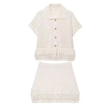 Fongt Women's Dress 2025 Fashion Suit High-Waist Mini Skirt Tuxedar T-Shirt Knitted Dress Comfortable Casual Style