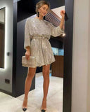 Fongt Festival Party Shiny Crystal Beads Dress Dress Dress Burst
