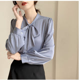 Fongt White Shirt Female Long Sleeve Spring Design Fashion Niche Shirt Professional Interview