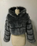 Fongt Fur Autumn And Winter New Imitation Fur Turf Warm Hat Fur Coat Woman