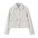 Fongt New Street Casual Soft Shirt Single-Dbutton Cardigan Jacket Female Commute