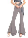 High Waist Bell Pants Flare