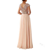 Fongt New Spring And Summer Women's Sleeveless Dress V-Necked Bright Film Temperament Chiffon Splicing Evening