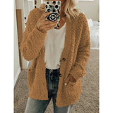 Fongt Wish 2025 Autumn And Winter Explosion Women's Fashion Casual Sweater Coat Size