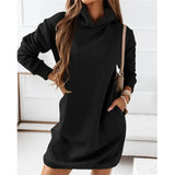 Plus Size Solid Color Hooded Fashion