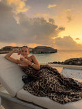 Spring/Summer Women's New Fashion Sexy Leopard Printed Suspension Dresses