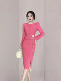 Fongt Scent Suit 2025 New Explosion Autumn Small Fragrant Suit Dress High-End Small Dress Two Sets