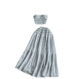 Fongt Reduction Suit Female Summer Outfit 2023 New Sling Jacket Short Style Versatile Big Swing Skirt Sweet Two Sets Of Tide-Outfit
