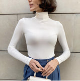 Elegant Basic Knitted Sweater Women 2020 Bottoming Skinny Female Warm Knitwear Casual Pullovers Ladies Solid