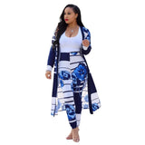 print long sleeve cardigan pants summer two piece set long cardigan pants 2 piece set summer women's suits loose