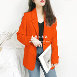 Fongt Jacket Women's Spring And Autumn 2025 New Korean Version Of The Loose Ins Tide Red Set Fried Street Small Suit Top