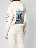 Embroidered Sweatshirts Women 2023 Spring Autumn Clothing Casual Loose Hooded Sweatshirt Tops Female Fashion