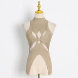 Fongt Waistcoat Women 2025 Spring New Hollow Kinesith Sling Sling Vest