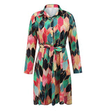 Sleeve Casual Bandage Mini A-line