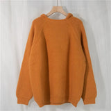 2021 New Winter Spring Women Sweaters Pullovers Hooded Minimalist Oversize Korean Style Elegant LadiesTops