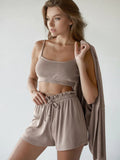 Silk Ribbed Pajamas