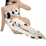 Sexy Long-Term Milk White Spotted Socks High Over Knee Socks Girl Cute Leg