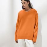 Fongt Sales Of Solid Color Round-Neck Sweater Women 2025 Burst Soft Knitted Top