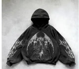 Fongt Wash Hooded Hoodie Hoodie Winter High Street Men And Women With The Same Shirt Top