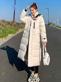 2024 Winter Warm Parka Long Women's Down Jacket Snow Coat Women Hooded Jacket Thicken Warm Elegnat Female Windproof