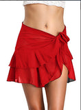 Fongt New Summer Chiffon Elegant Skirt Bag Hip Skirt Splicing Women Slim Slimming Skirt