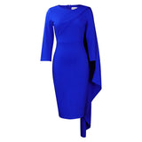 Fongt Women's 2025 New Temperament Pure Color All-Girlerted Ass African Large-Size Dress