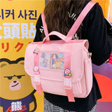 Fashion Ladies Backpack Double Waterproof Kawaii Women School Bags for Teenager Girls Shoulder Backpacks Cute